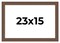23x15 Wide Barnwood Picture Frame with UV-Resistant Acrylic & Acid Free Backing, Available in 6 Paint Finishes - Grey, Brown, White, and Black